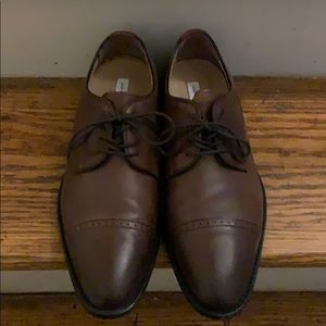 Joseph Abboud Brown Leather Cap Toe, Sz 11(Men)
